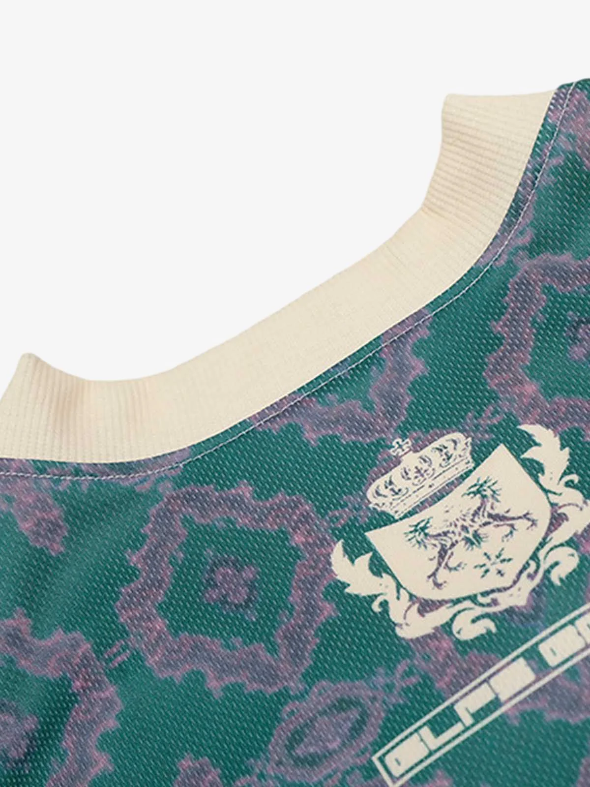 Always Strive Green Patterned Jersey V-Neck T-Shirt - Image 4