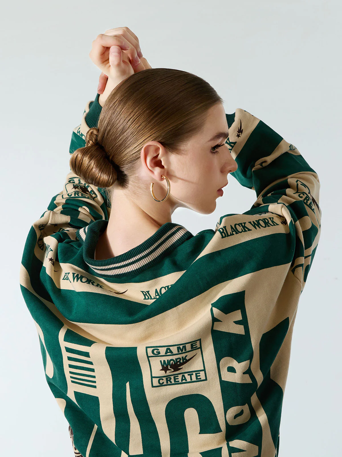 Retro Typography Polo Tee -1252 - Image 6