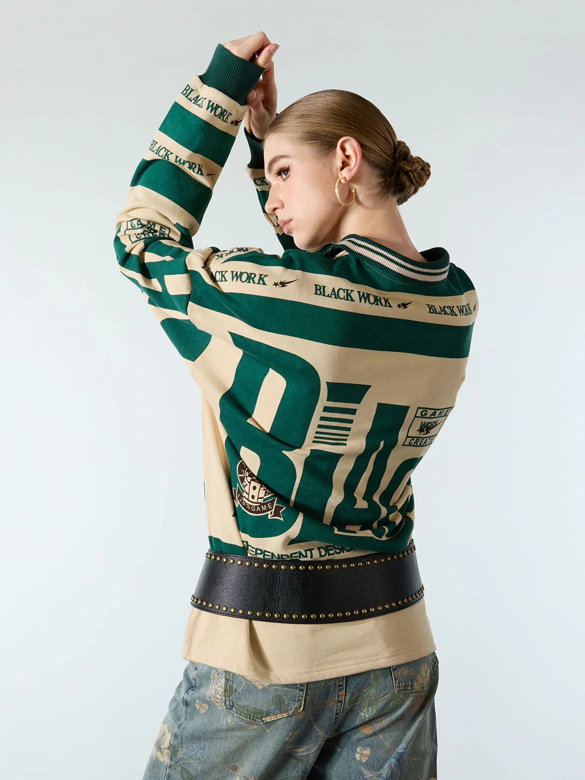 Retro Typography Polo Tee -1252 - Image 7