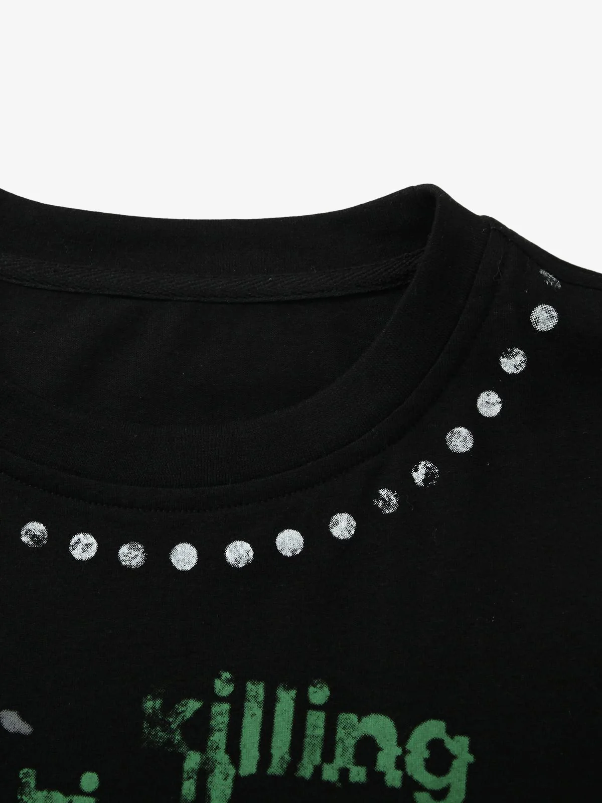 Contrast Color Patchwork Print T-Shirt - Image 10