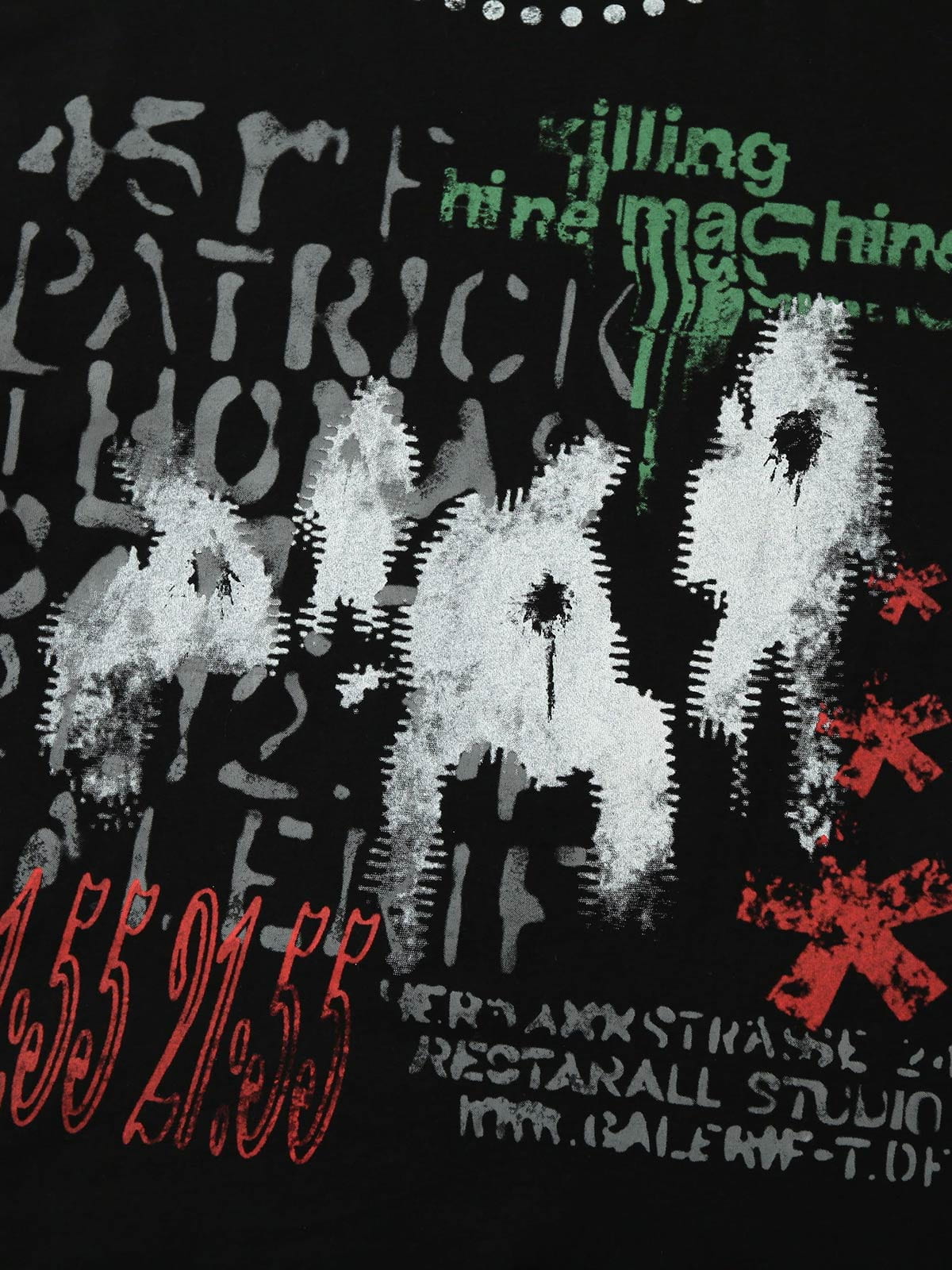 Contrast Color Patchwork Print T-Shirt - Image 14