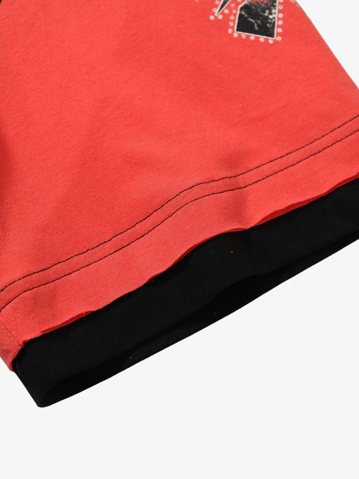 Contrast Color Patchwork Print T-Shirt - Image 16