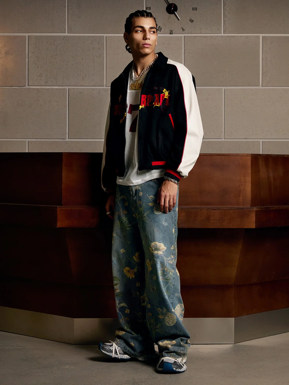 Original Embroidered Jersey Bomber Jacket - 2346 - Image 4