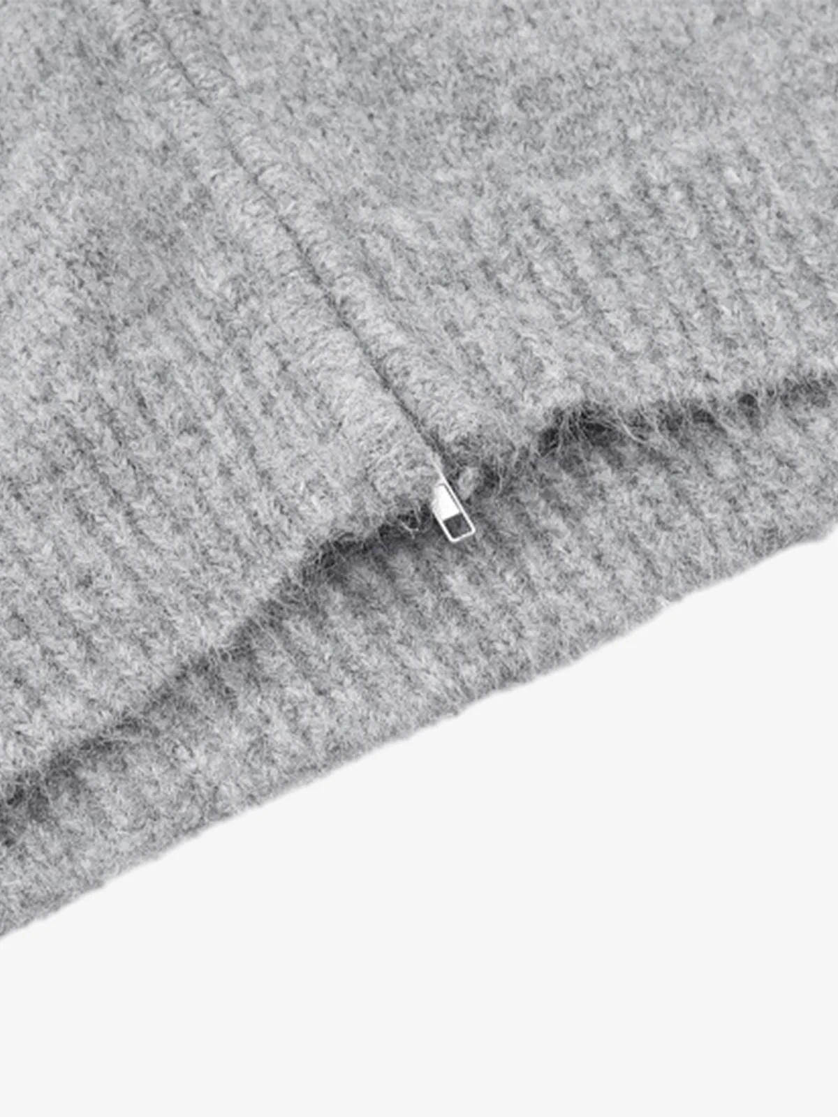 Casual Star Jacquard Double-Zip Cardigan Sweater - Image 17