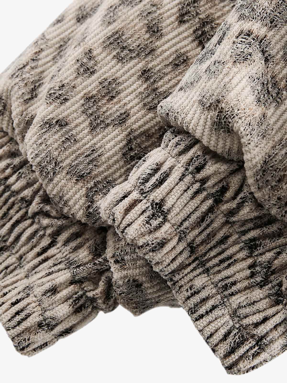 Cotton Cheetah Print Mink Fur Hooded Jacket - 2270 - Image 11