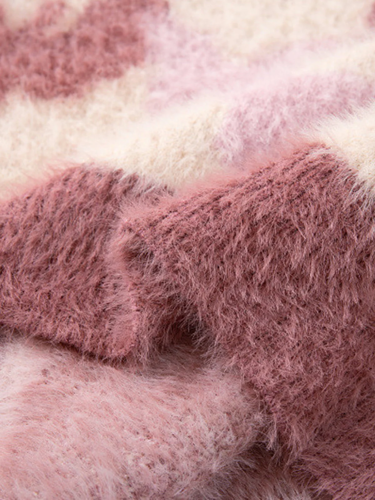 Contrast Stripe Butterfly Jacquard Half-zip Sweater - Image 13