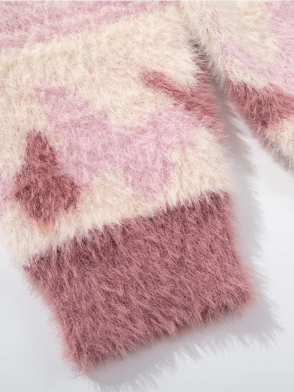 Contrast Stripe Butterfly Jacquard Half-zip Sweater - Image 14