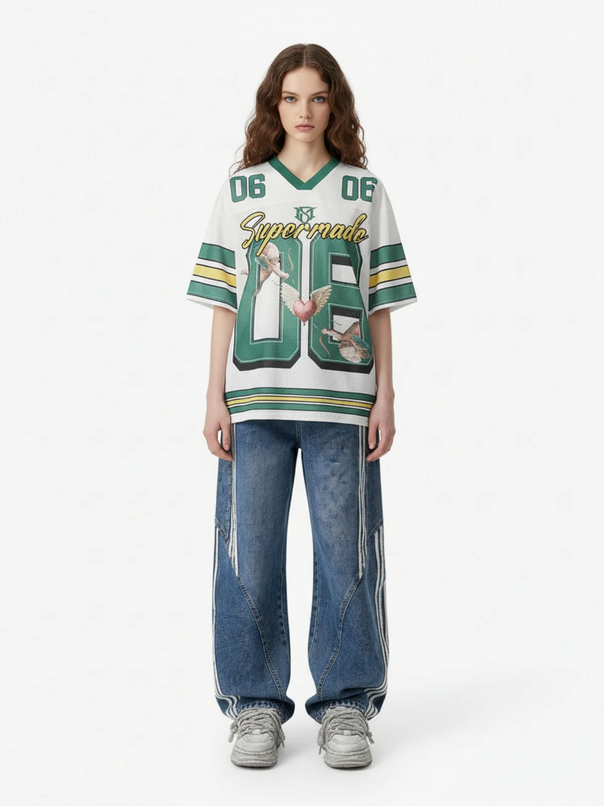 Sports Jersey V-Neck T-Shirt - Image 3