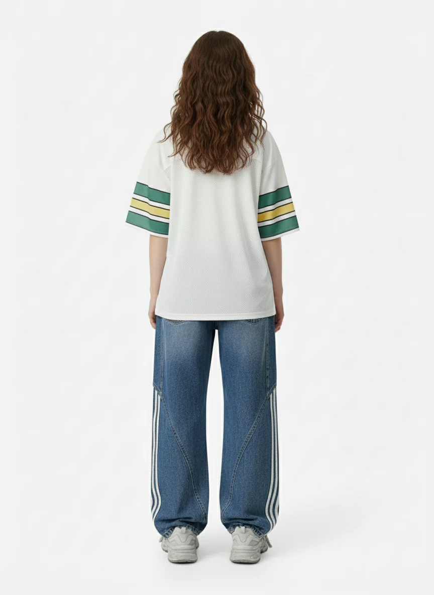 Sports Jersey V-Neck T-Shirt - Image 4