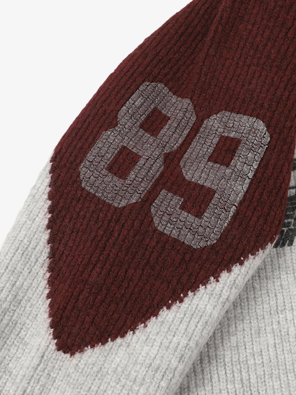 High Street Biker Style Patchwork Zip-up Knitted Jacket - Image 13