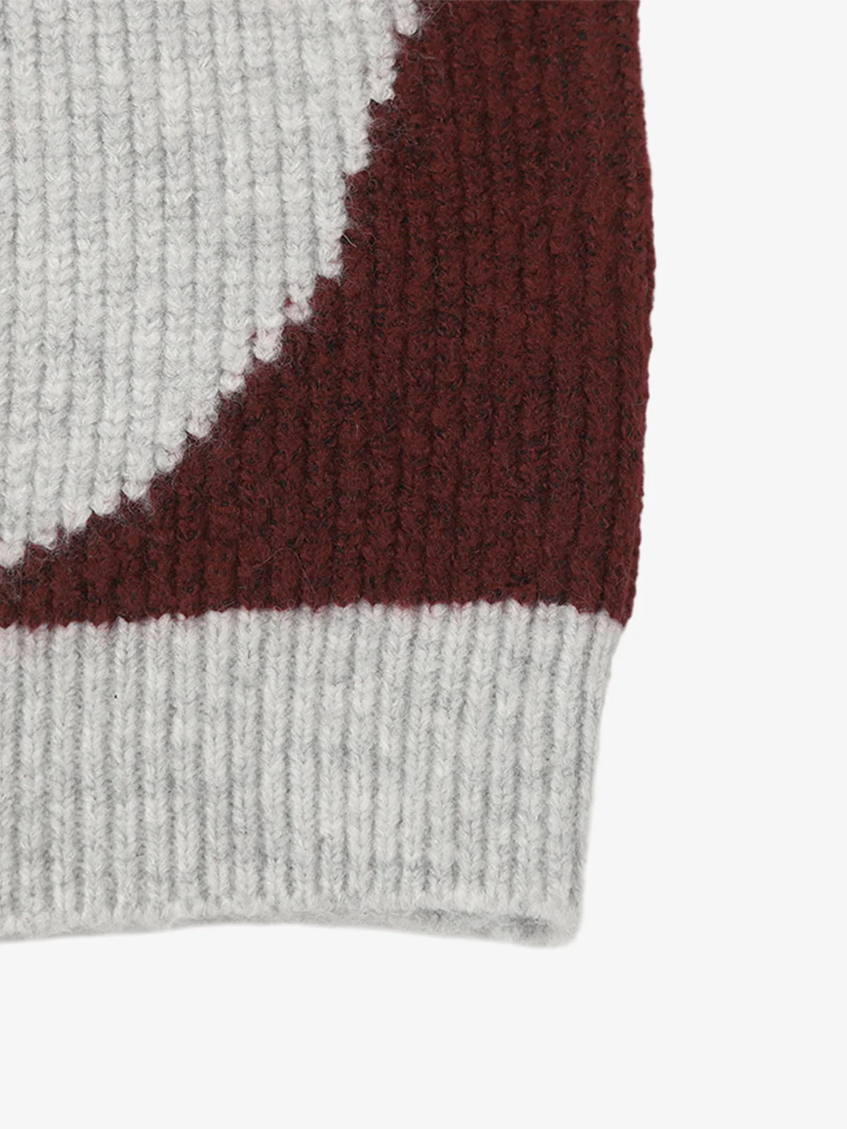 High Street Biker Style Patchwork Zip-up Knitted Jacket - Image 18