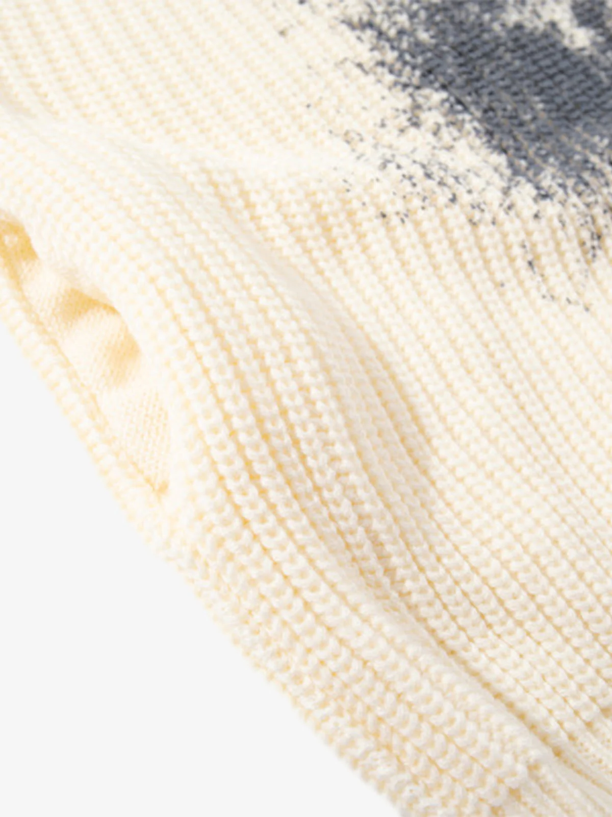 Ink-Splashed Butterfly Jacquard Zip Knit Sweater - Image 16