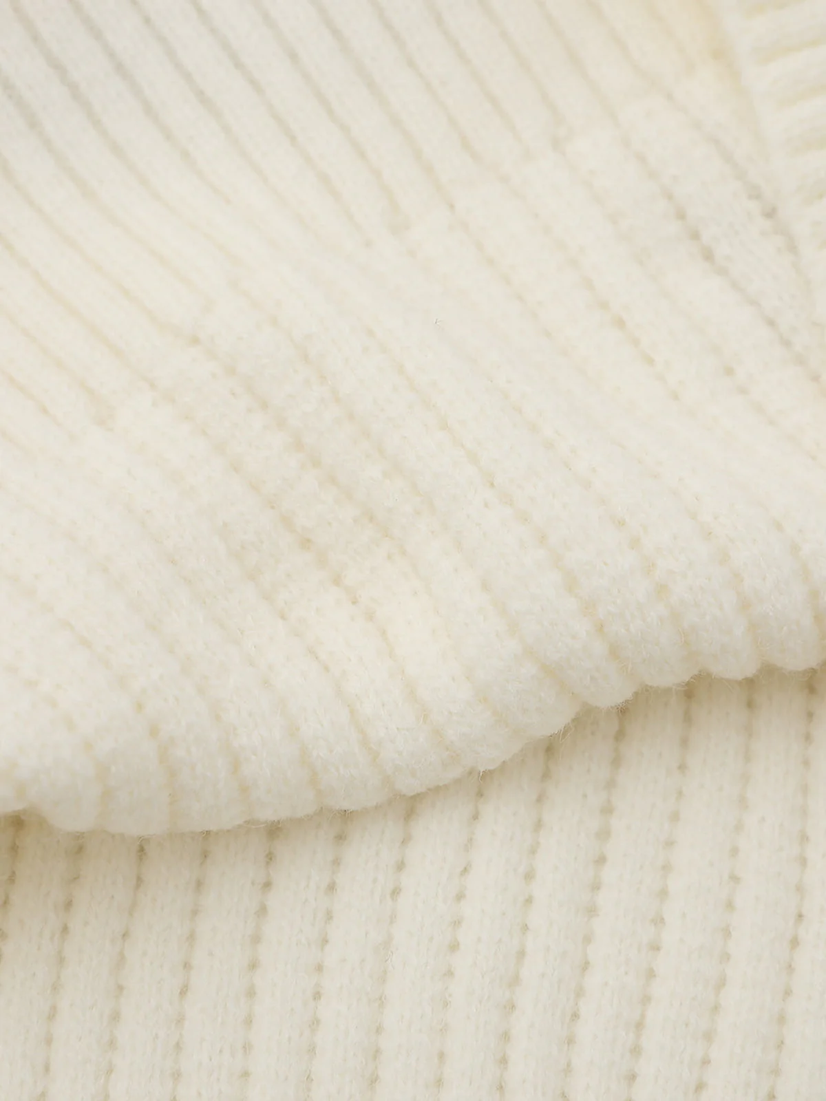 Plaid Scarf Patchwork Contrast Knit Sweater - Image 18