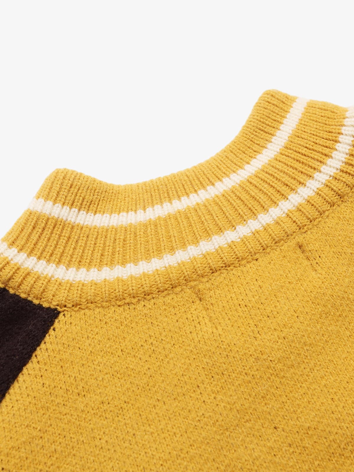 Retro Motorcycle Colorblock  Knitted Zip-up Sweater Jacket - Image 14