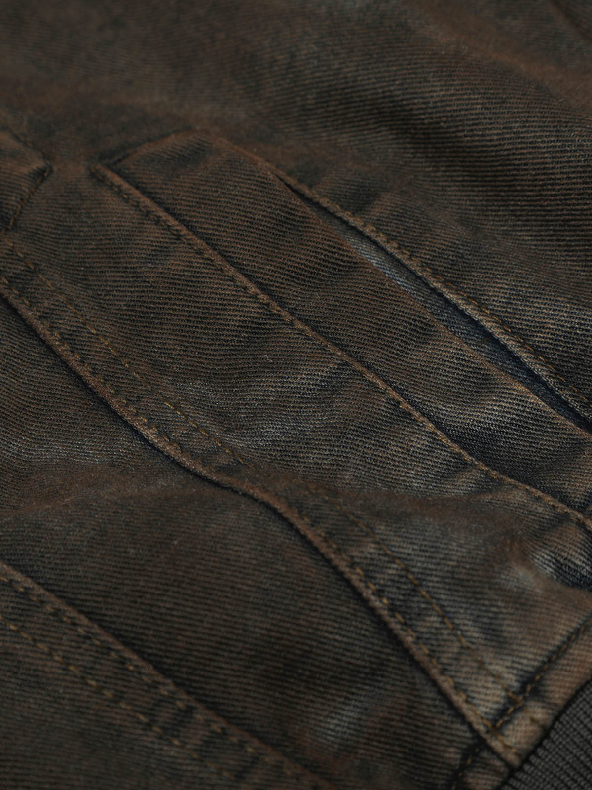 Retro Wasteland Dirty Dyed Denim Jacket - Image 9