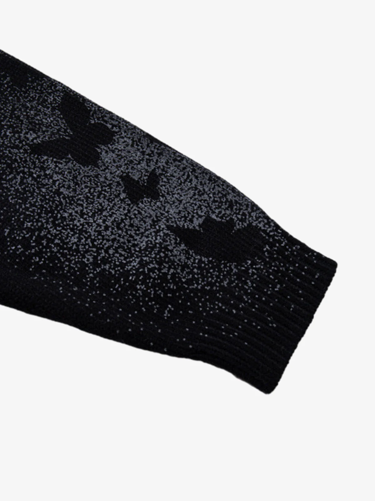 Street Dark Phantom Butterfly Stand-Collar Knit Cardigan Sweater - Image 14