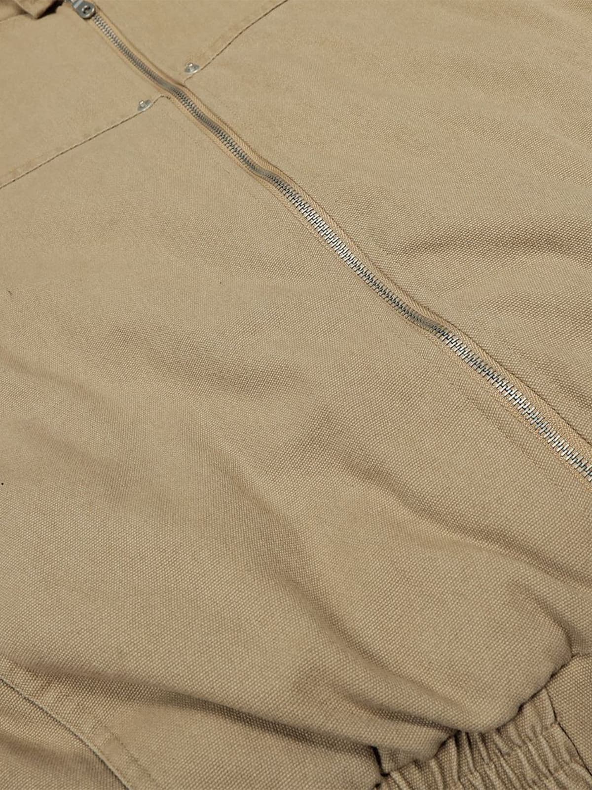 Street Outdoor Detachable Fur Collar Fleece Hooded Padded Jacket - Image 14