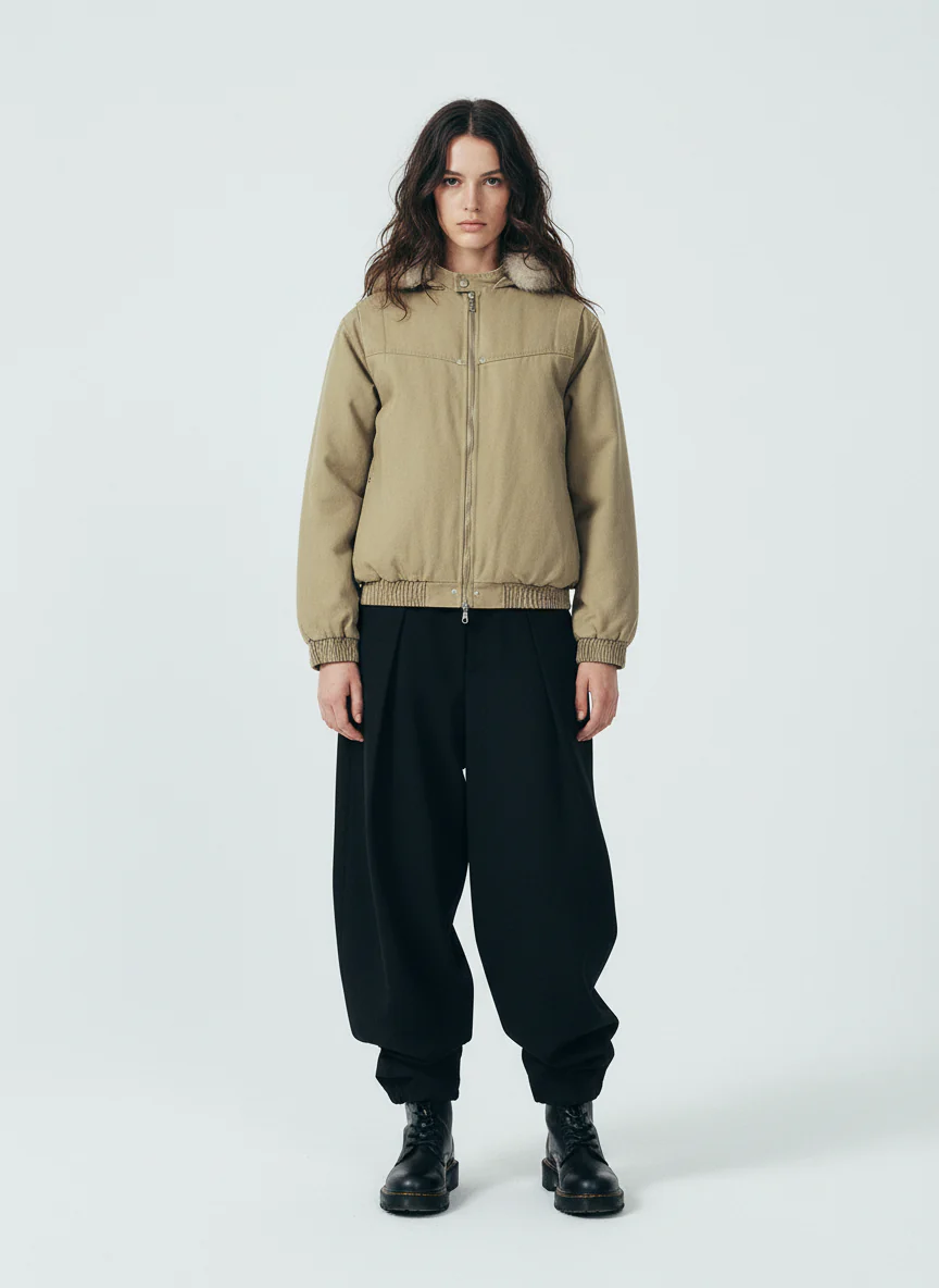 Street Outdoor Detachable Fur Collar Fleece Hooded Padded Jacket - Image 3