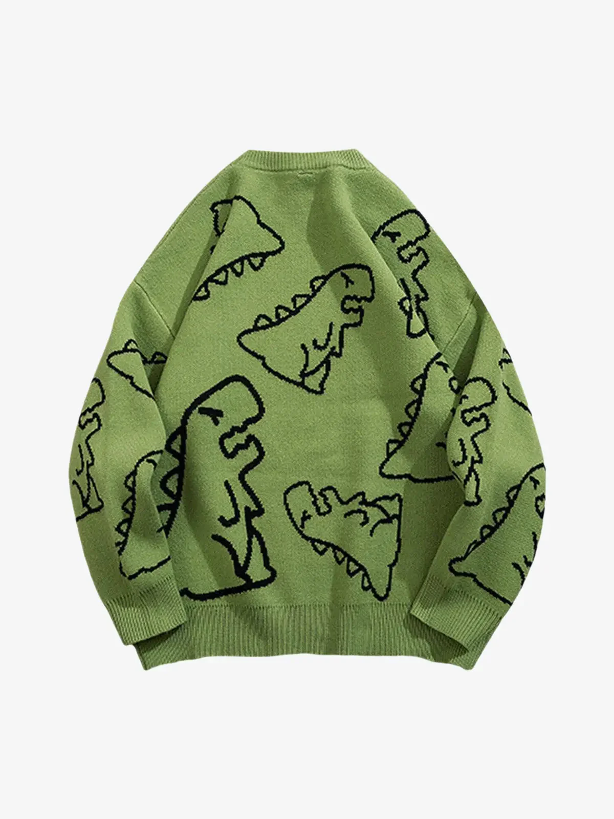 Thesupermade Cartoon Dinosaur Printed Sweater - 1004 - Image 6