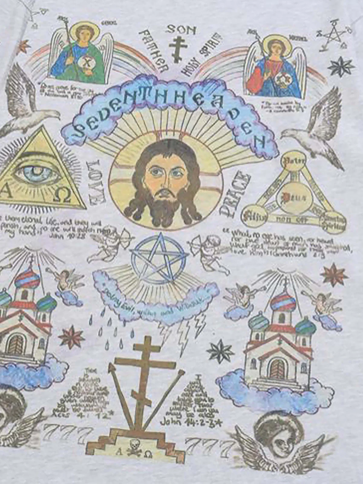 Thesupermade American High Street Graffiti Long Sleeve T-Shirt - Image 16