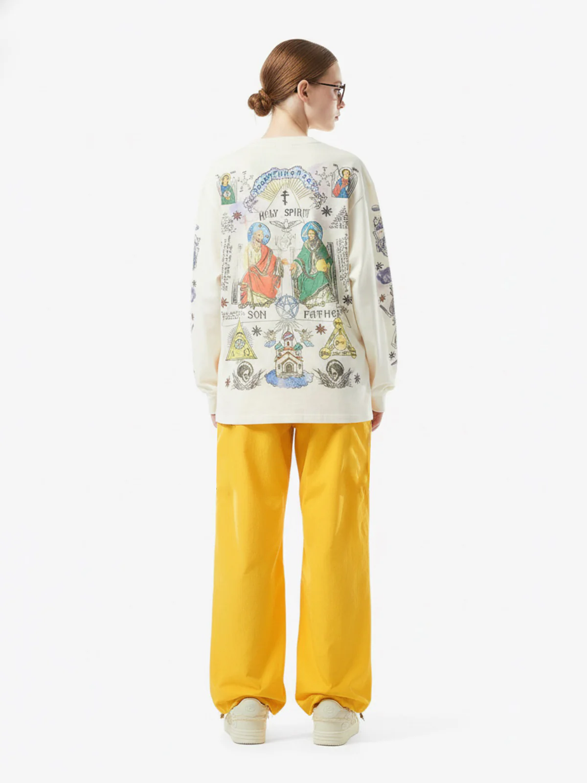 Thesupermade American High Street Graffiti Long Sleeve T-Shirt - Image 8