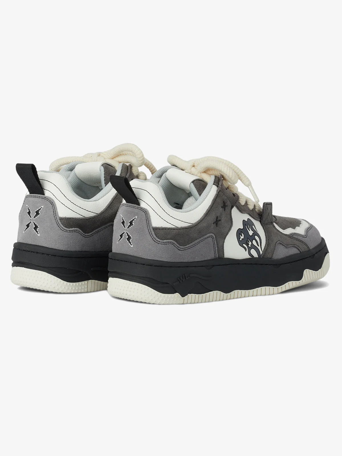 Monochrome Shadowwave Heavy-Duty Street Sneakers-1507 - Image 11