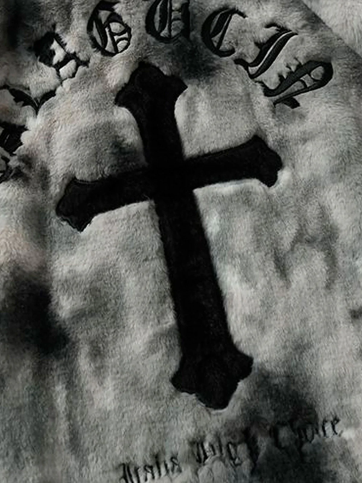 Heavy-Duty Faux Lambswool Tie-Dye Urban Jacket - 1558 - Image 7