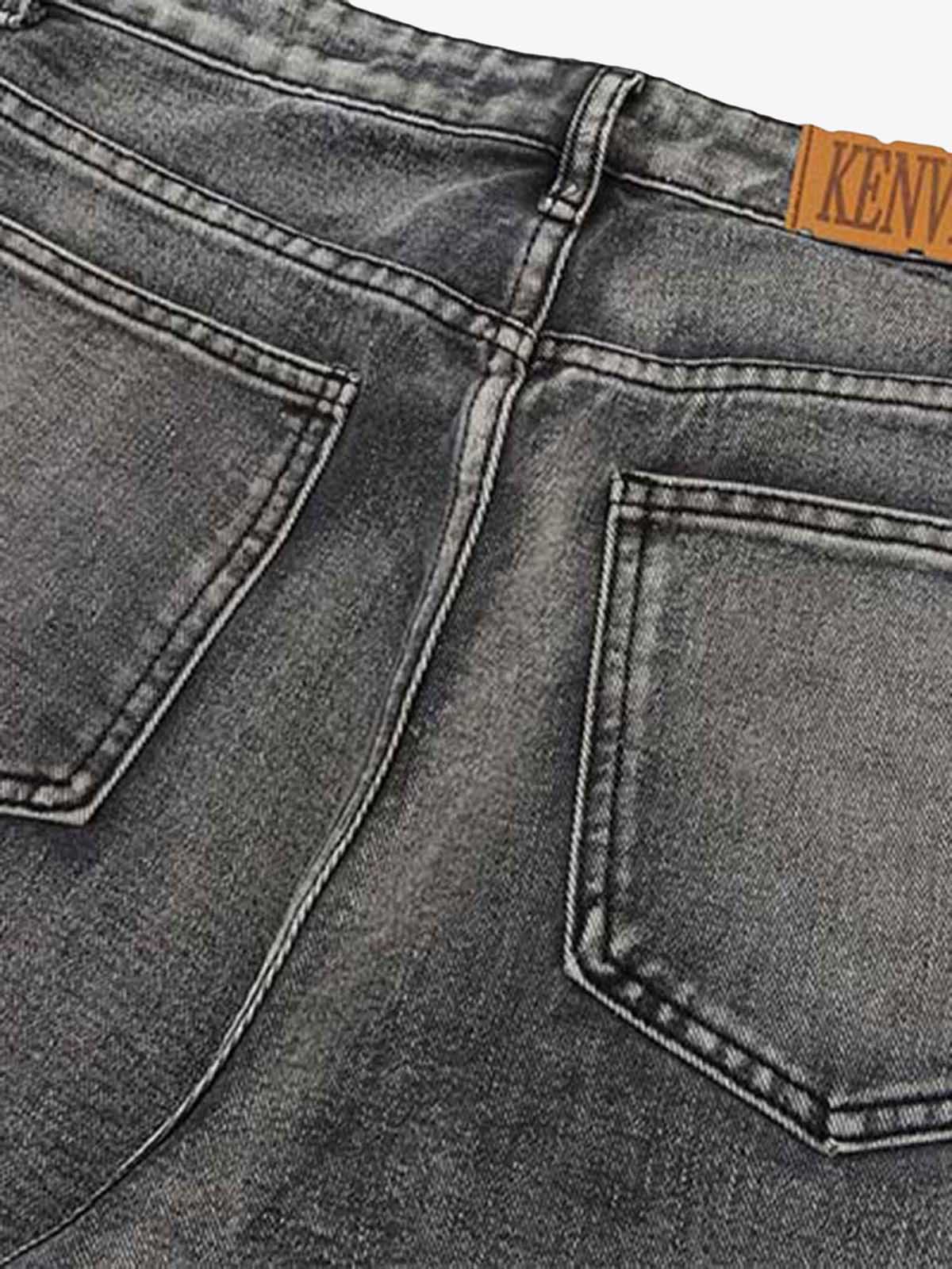 Thesupermade Graffiti Distressed Washed Baggy Jeans - 1886 - Image 8