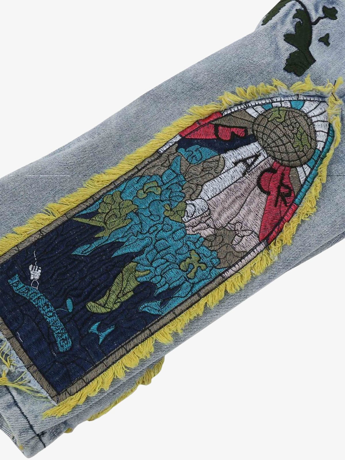 Thesupermade Plum Embroidery Jeans - 1618 - Image 9