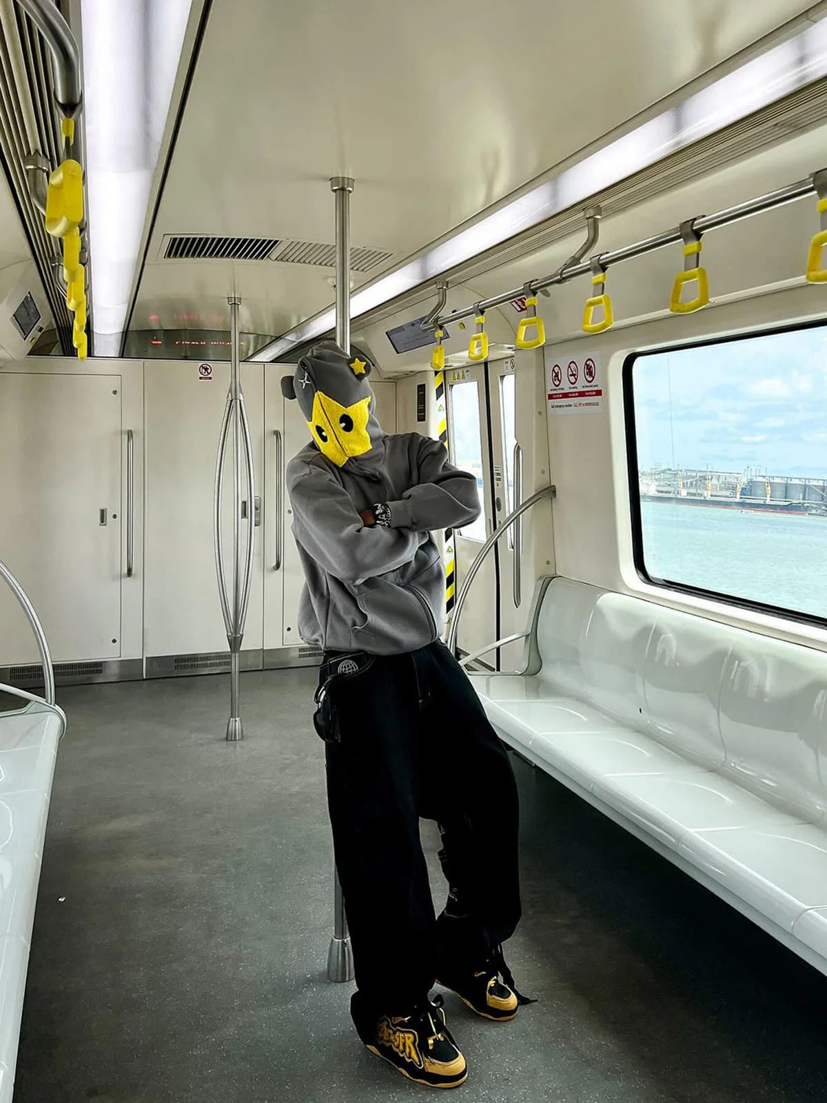 Thesupermade Star Embroidered Hooded Sweatshirt - 1843 - Image 10