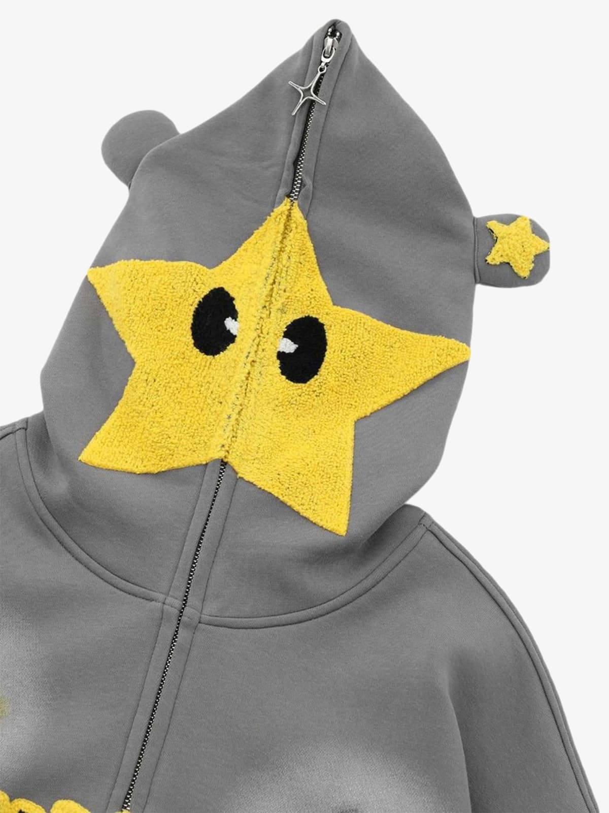 Thesupermade Star Embroidered Hooded Sweatshirt - 1843 - Image 12