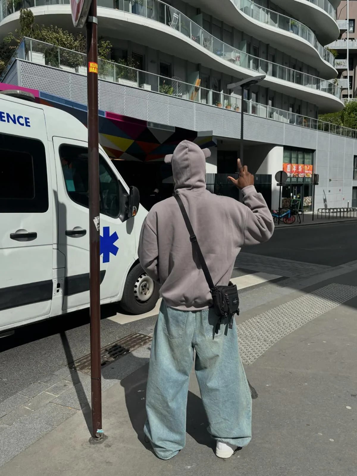 Thesupermade Star Embroidered Hooded Sweatshirt - 1843 - Image 7