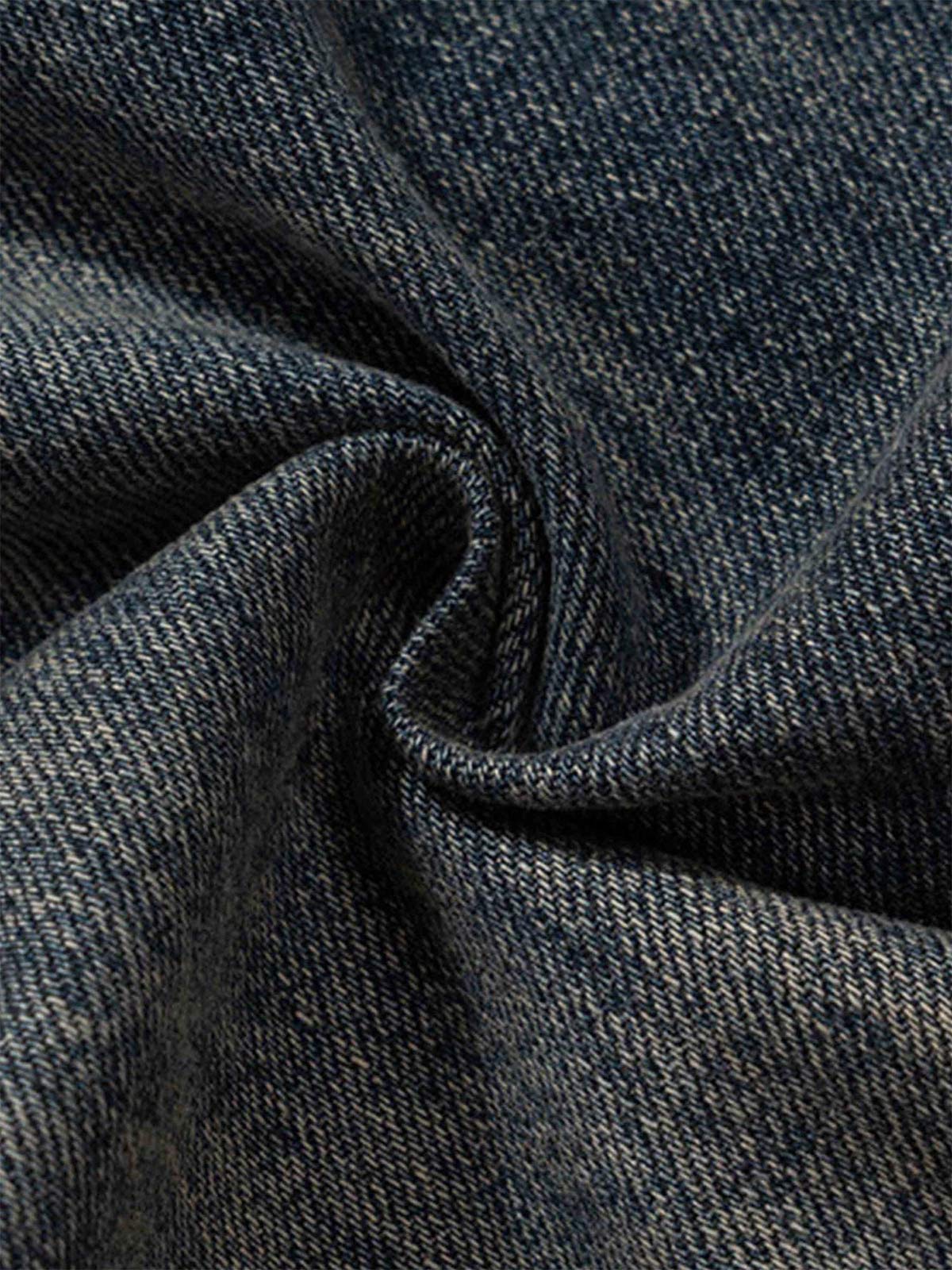 Thesupermade Wide Leg Multi-Pocket Straight Leg Loose Jeans - 1666 - Image 8