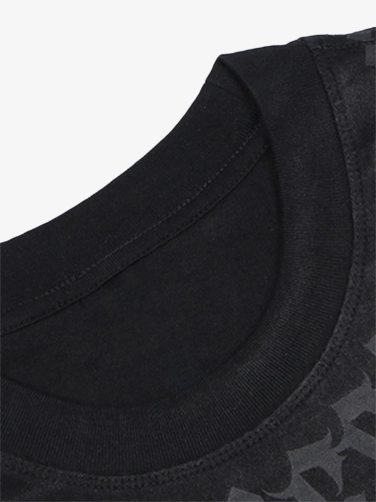 Retro Gradient Letter Printed Washed Oversize T-shirt - Image 5