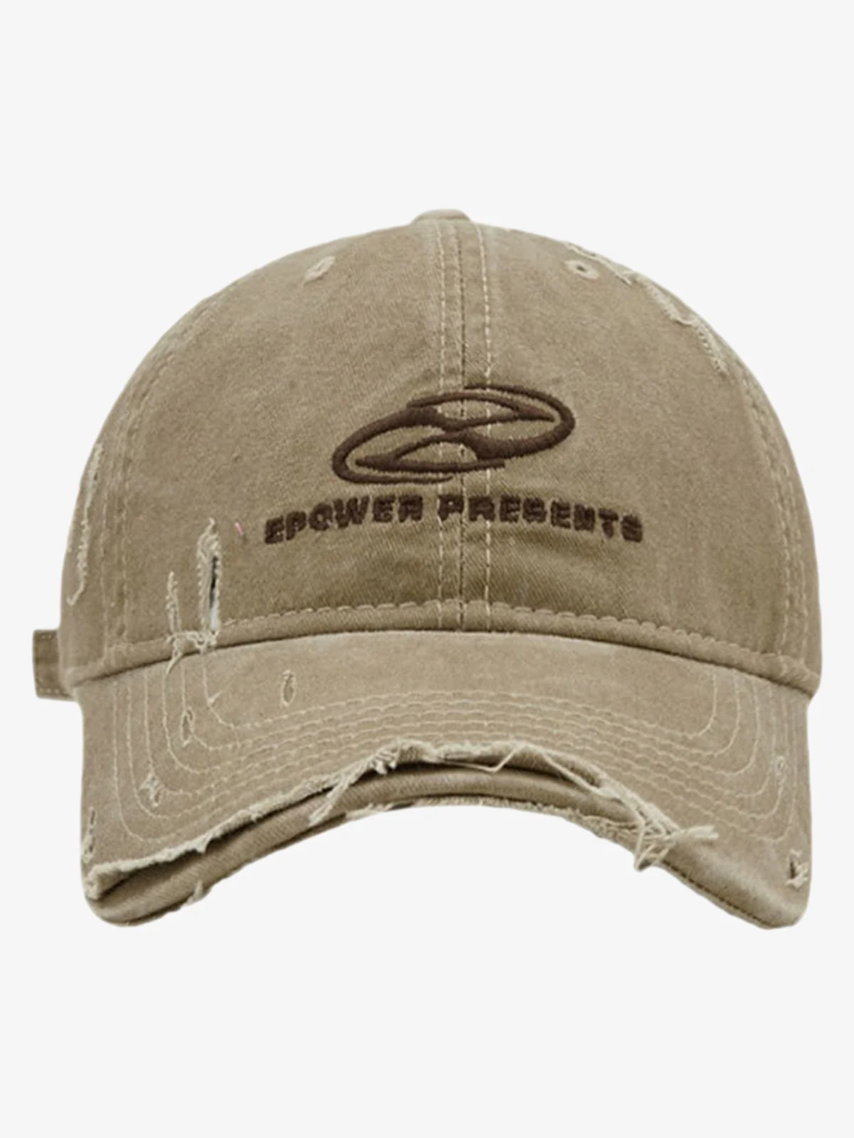 Thesupermade Ripped Denim Baseball Cap - 2028 - Image 3