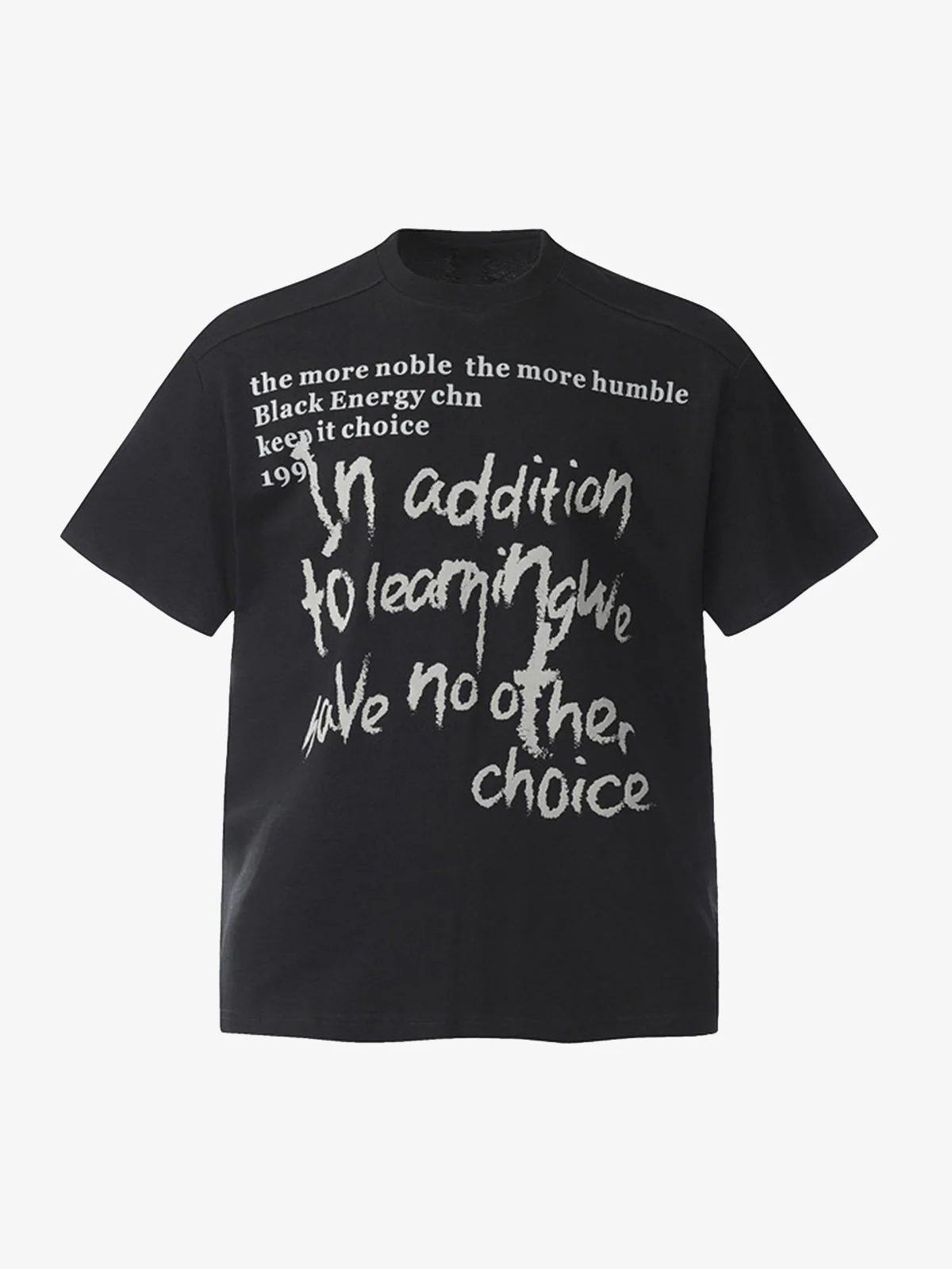 Fun Phantom Letter Print T-shirt - Image 3