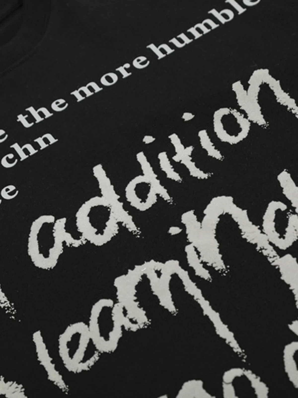 Fun Phantom Letter Print T-shirt - Image 6