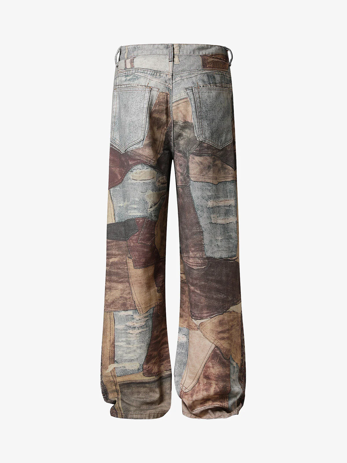 Thesupermade High Street Distressed Washed Printed Jeans - 2246 - Image 5