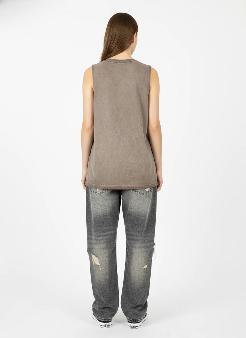 Thesupermade High Street Hip Hop Print Vest - 2373 - Image 4