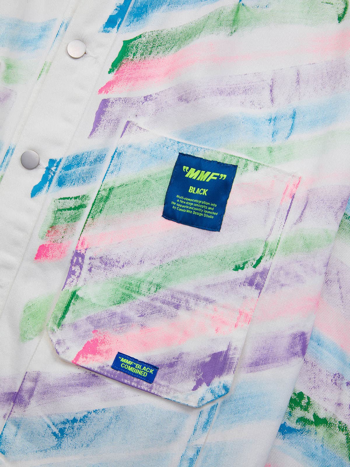 Thesupermade Hip-hop Hand-painted Graffiti Denim Jacket - 2010 - Image 16