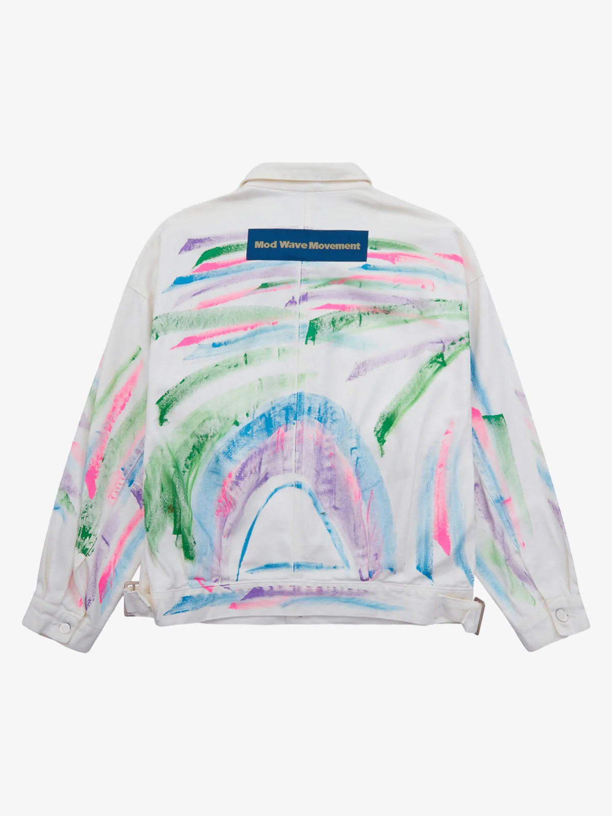 Thesupermade Hip-hop Hand-painted Graffiti Denim Jacket - 2010 - Image 8