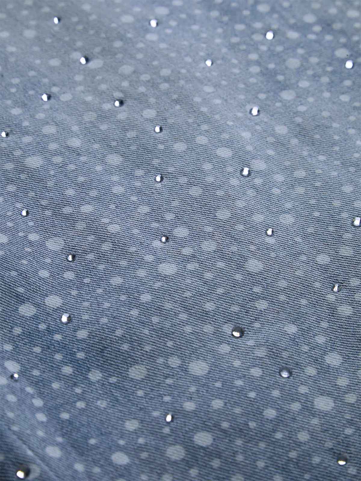 Thesupermade Ink Splashed Hotfix Rhinestone Baggy Jeans - 2306 - Image 5