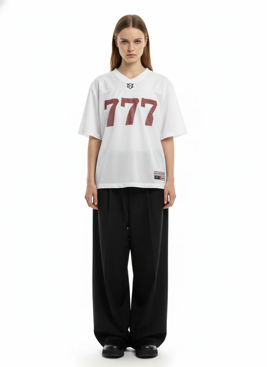 Jersey Letter Print Quick Dry V-neck T-shirt - 2389 - Image 4