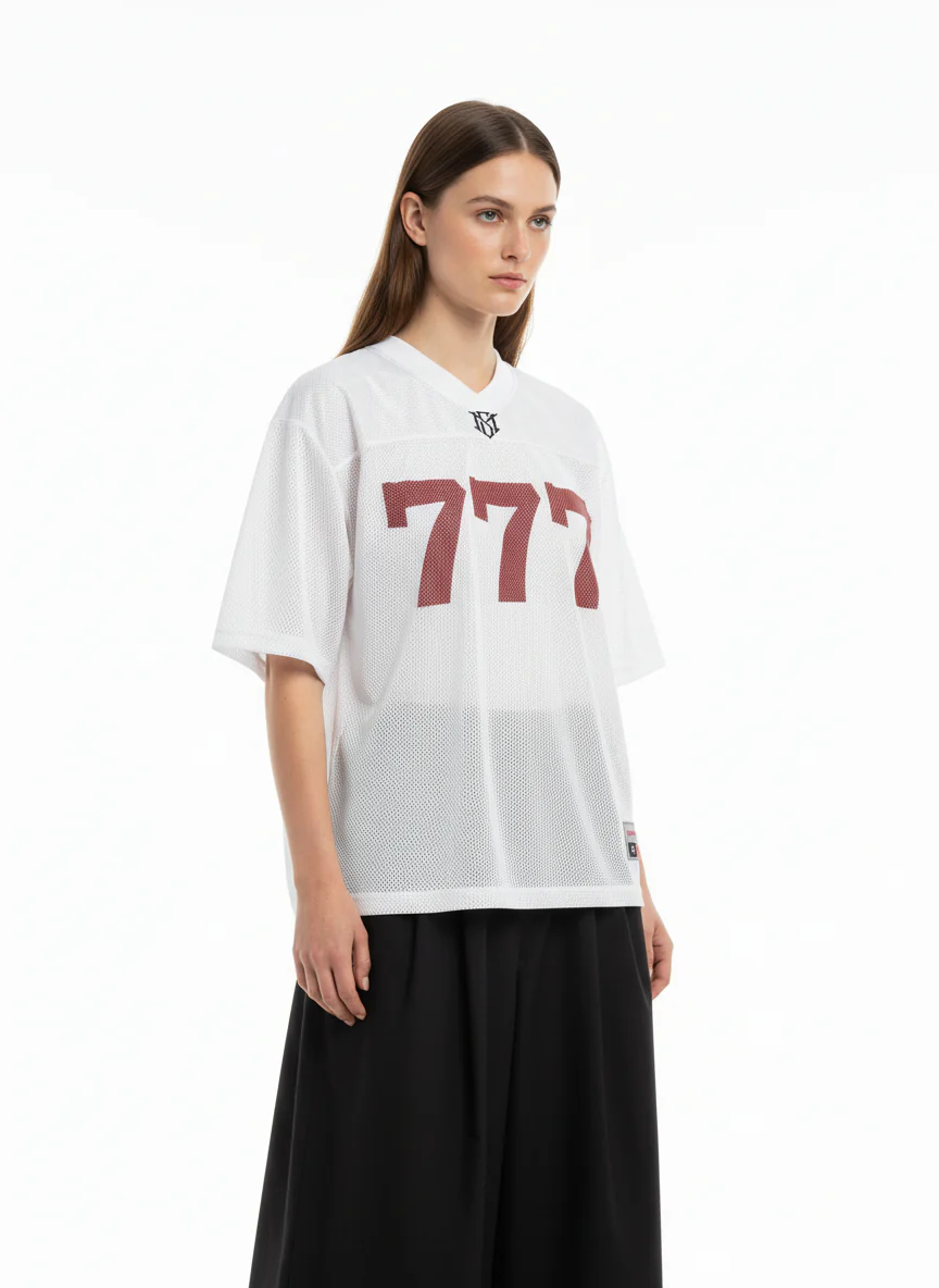 Jersey Letter Print Quick Dry V-neck T-shirt - 2389 - Image 9