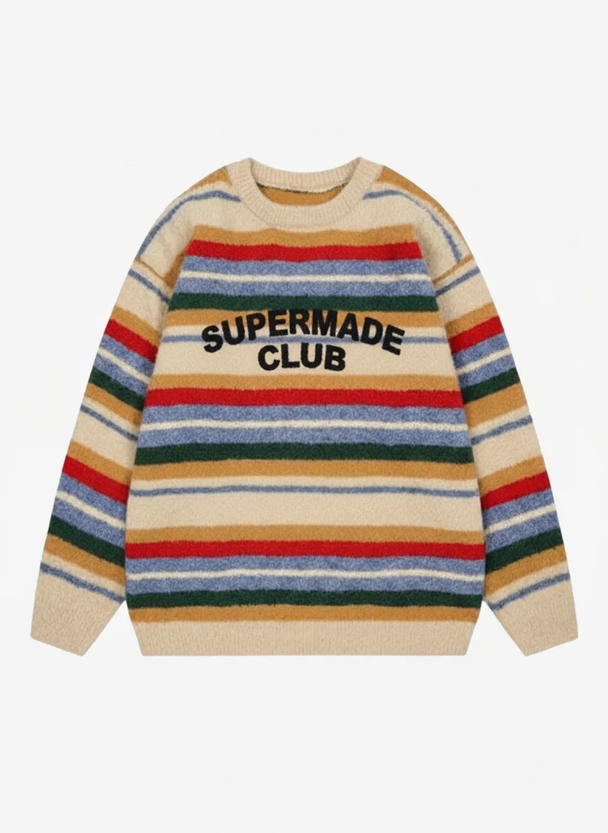 Thesupermade Vintage Striped Sweater - 2344 - Image 3