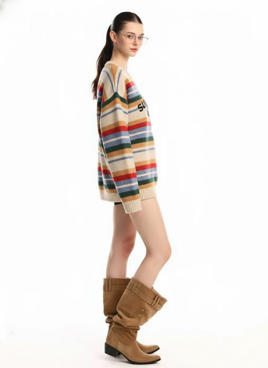 Thesupermade Vintage Striped Sweater - 2344 - Image 7
