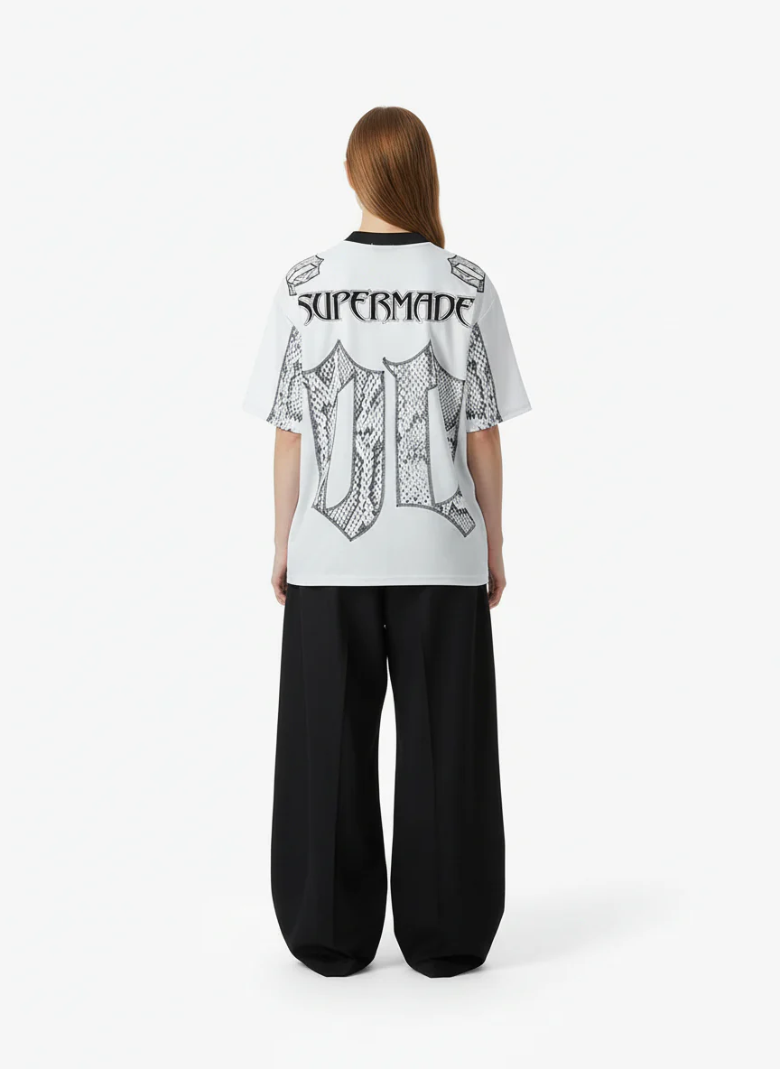 Jersey Style Snake Print T-Shirt - 2418 - Image 4