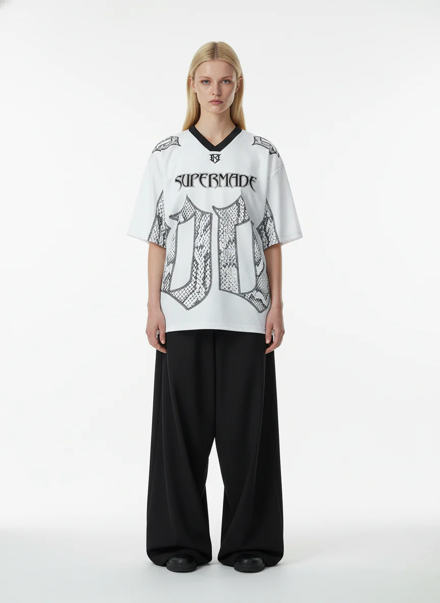 Jersey Style Snake Print T-Shirt - 2418 - Image 6