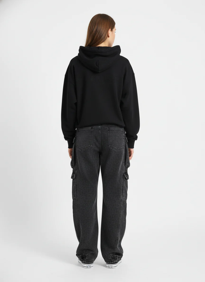 Thesupermade Street Stitching Multi-Pocket Workwear Washed Jeans - 2209 - Image 4