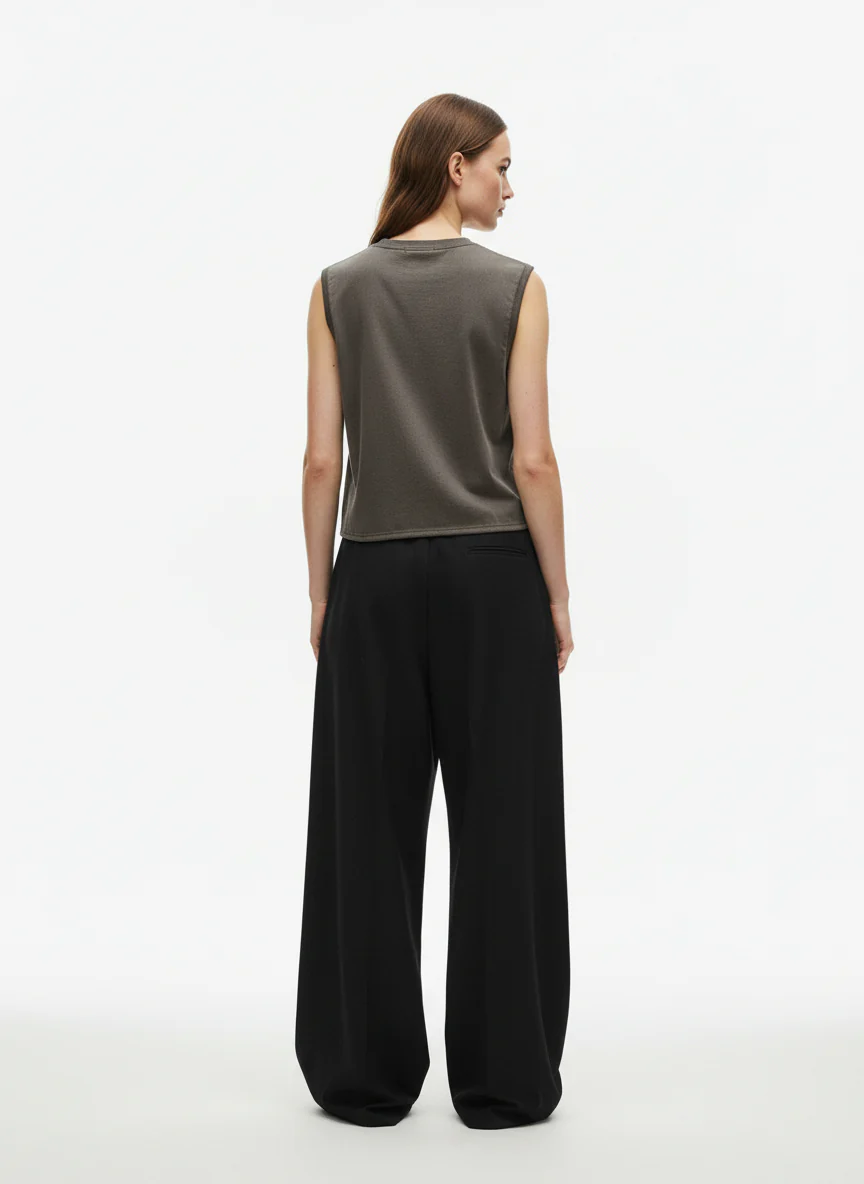 Suede Thorn Embroidered Vest - Image 4